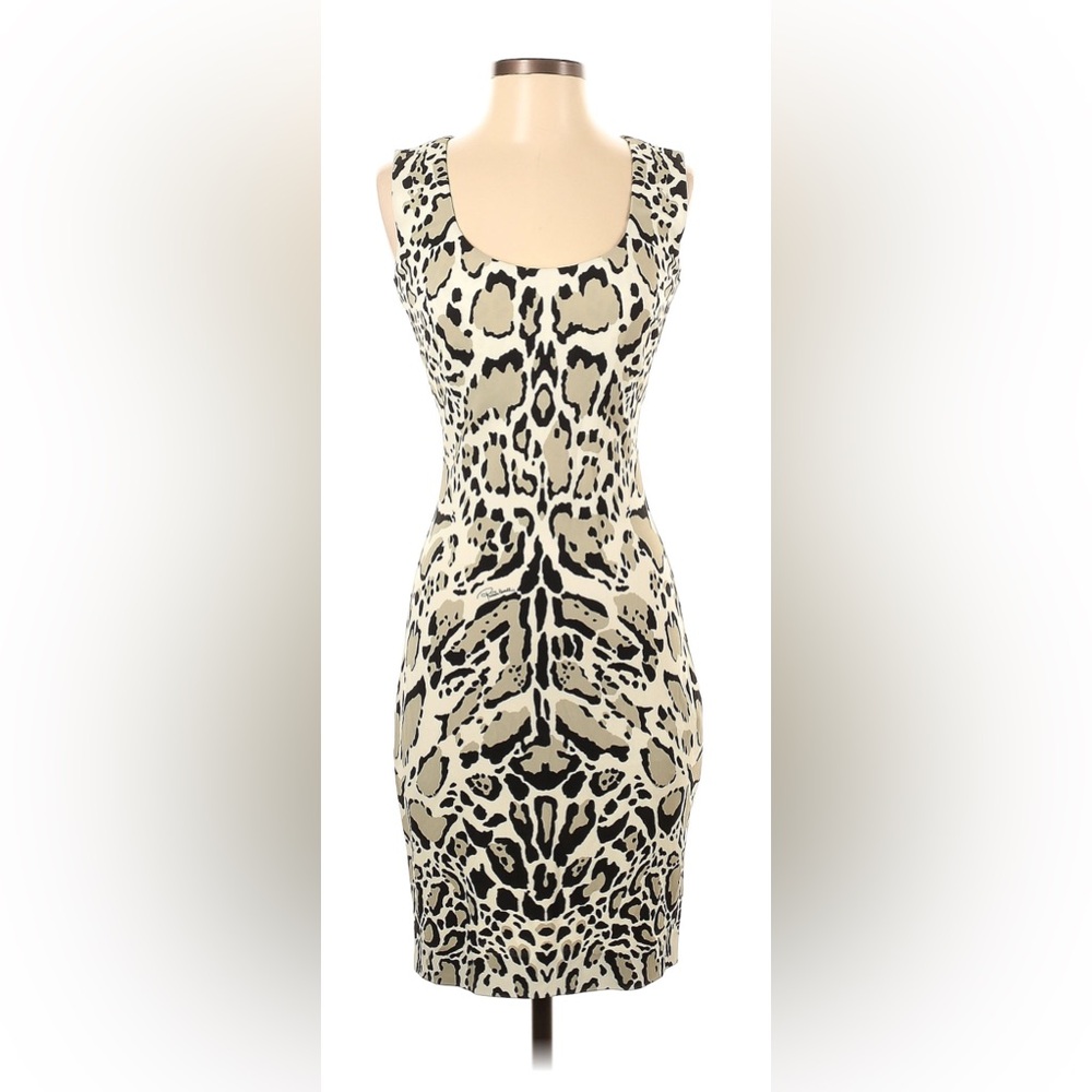 New! Roberto Cavalli leopard print dress, NWT in US size 2, EU (IT) 38